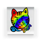 TOMMY★☆ZAWA　ILLUSTRATIONのTORAくん(Rainbow) Acrylic Block