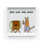 mikepunchのplay your only music for pooh Acrylic Block