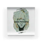 【みるかグッズ②】（SUZURI店）の【Leone femmina】 Acrylic Block