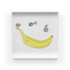 ホームタウンスター　Hometown Star のバナナスマイリー　Banana Smiley Acrylic Block