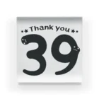 イラスト MONYAAT の39 Thank you A   Acrylic Block