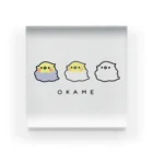 pinaのグッズのTHE OKAME CHAN アクリルブロック