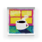 ことり屋の朝のコーヒー Acrylic Block