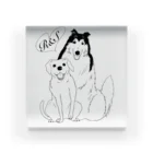 R&S  DOGのR&S dog  Acrylic Block