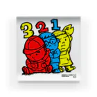TOMMY★☆ZAWA　ILLUSTRATIONの3 Bros. Colored (三兄弟。3色。) Acrylic Block