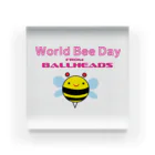 ゴロニャーのダサT屋さんの世界ハチの日 World Bee Day Acrylic Block