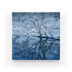 M's photographyの雪と湖 Acrylic Block