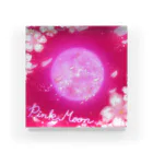 どるちぇ＊うさぎの4月《Moonシリーズ》＊Pink Moon＊ アクリルブロック