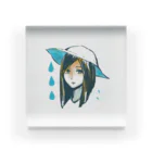 楯山のrainy lady Acrylic Block