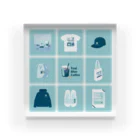 Teal Blue CoffeeのTealBlueItems _Cube BLUE Ver. アクリルブロック