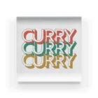 puyopuyoのCURRYロゴ アクリルブロック