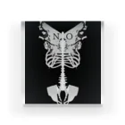 No Face , No Case .の Butterfly bone Tシャツ Acrylic Block