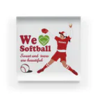 キッズモード某のwe love Softball Victory Acrylic Block