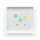 I&IのPastel color dots 1 アクリルブロック