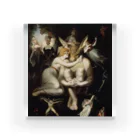 世界の絵画アートグッズのヨハン・ハインリヒ・フュースリー《ボトムとティターニアと妖精たち》 アクリルブロック