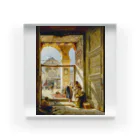 世界の絵画アートグッズのグスタフ・バウエルンファイント《ダマスカスのモスクの入り口》1890年 アクリルブロック