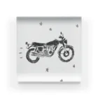 NIKORASU GOのノスタルジーデザイン「バイクで走り去る」 Acrylic Block