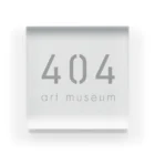 obakesenseiの404美術館ロゴ アクリルブロック