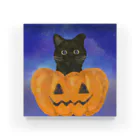 Happy circle online shopの黒猫ちゃん〜ハロウィンver. Acrylic Block