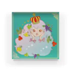 nanatitchのfruits girl Acrylic Block