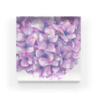 rangetuの紫陽花 アクリルブロック