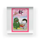 皇帝ペンギンのペンペンのRarePepe【SAKURA PEPE】 Acrylic Block