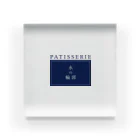 PATISSERIE 水の輪郭のPATISSERIE 水の輪郭 ロゴ アクリルブロック