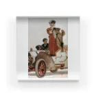 世界の絵画アートグッズのJ・C・ライエンデッカー《貴婦人と自動車》 Acrylic Block