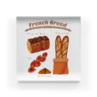 ぽんぽこあんぽんたんのFrench Bread Acrylic Block