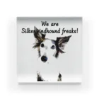 Doggie FreaksのSilken freaks（Black & White） Acrylic Block