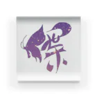 Kanji(感じ)るartのButterflyart アクリルブロック