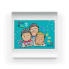 TOMMY★☆ZAWA　ILLUSTRATIONの三兄弟。記念日。 Acrylic Block