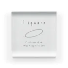 isquareのisquareロゴ Acrylic Block