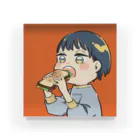 うさみるみのホットサンドを食べる女子 Acrylic Block