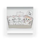 nya-mew（ニャーミュー）のもってけ！ポチッとな アクリルブロック