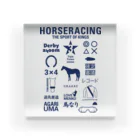 KAWAGOE GRAPHICSのHORSERACING GRAPHICS 紺 Acrylic Block