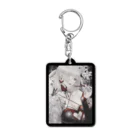 皐月 恵 -Kei Satsuki-の白蛇と白百合 Acrylic Key Chain
