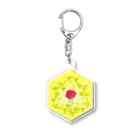 idumi-artの開運・魔除け　花曼荼羅 Acrylic Key Chain