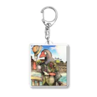 🏵🌸 片道 美春 （Katamichi)🌸🏵の🌅　Takahē  🏙️ タカへ Acrylic Key Chain