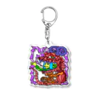 Hiroki Kitazawaのドラゴンの中からこんちは Acrylic Key Chain