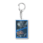 sayahartのgashadokuro BLUE（tokumiシリーズ） Acrylic Key Chain