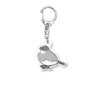 suzumaruのもっちり文鳥 Acrylic Key Chain