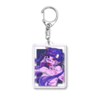 牛乳屋さんのホリゾンタルタン女子 Acrylic Key Chain