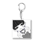 BTNstoreのウルフパープルハート Acrylic Key Chain