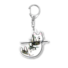 Y.T.S.D.F.Design　自衛隊関連デザインの猫 Acrylic Key Chain