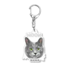 猫のイラスト屋さんのムーン さん mikiZONE Acrylic Key Chain