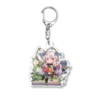 風寿ラユラの宝石箱のちびラユラ（本と鈴蘭） Acrylic Key Chain