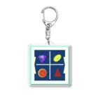 picopicoのWindow fruit 🍇🍊🥝🍉☀️ Acrylic Key Chain