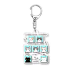 A33のねこさんの相関図 Acrylic Key Chain