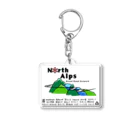 北アルプスブロードバンドネットワークの公式グッズA（加盟山小屋全部入り） Acrylic Key Chain